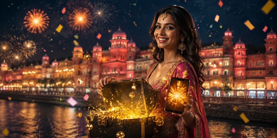 Young adult playing online betting games in India